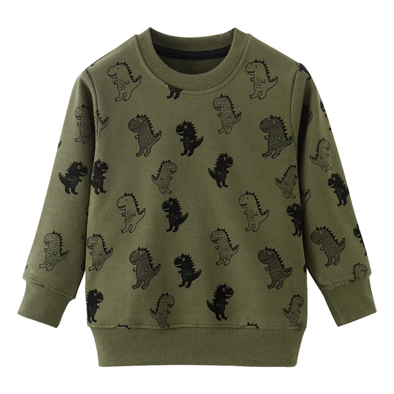 Boys Sweaters Cotton Autumn Winter Children Clothing Fashion Boys Girls Sweatshirts Hot Selling Kids Shirts Tops Boys Clothes - Цвет: W9048 Animals