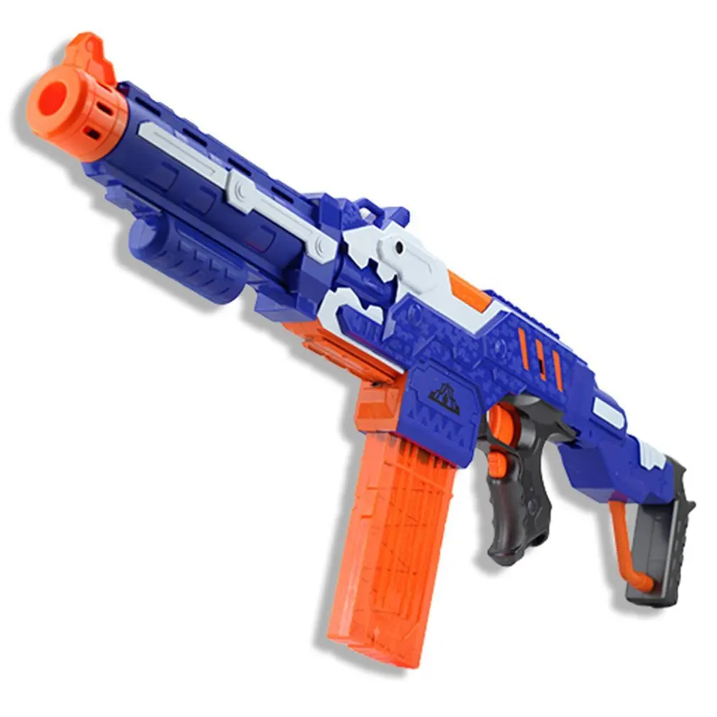 

Electric Soft Bullet Toy Gun For nerf Shooting Submachine Gun Weapon Soft Bullet Bursts Gun Funny Outdoors Toys For Kid With Box