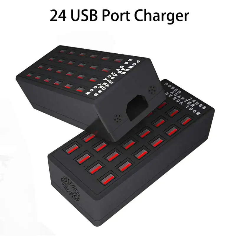 Мульти usb зарядное устройство для iphone samsung 20A станция быстрой зарядки планшетов