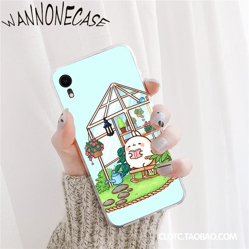 Kartun Saya Molang Lucu Hal TPU Karet Lembut Ponsel Cover untuk IPhone8 7 6 6S Plus X XSMAX 5 5S SE XR 11 11pro Promax Ponsel