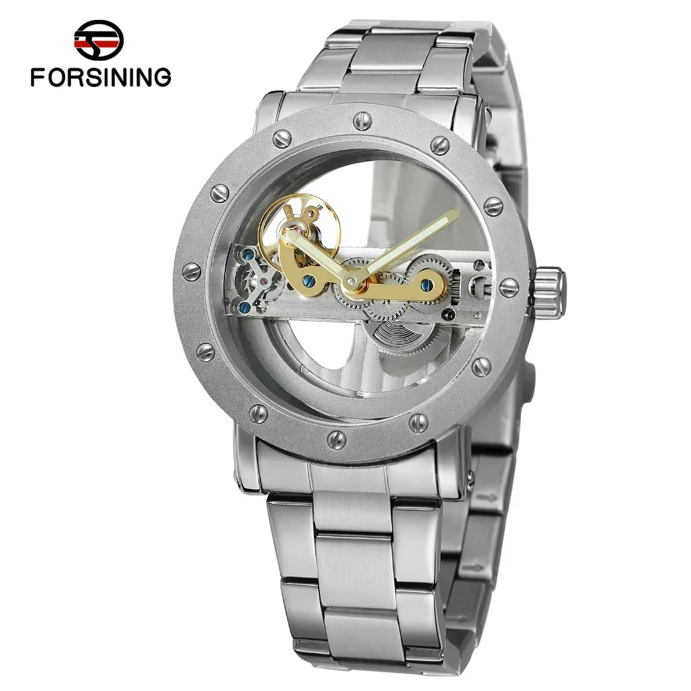 

Forsining Mechanical Wrist Watch Stylish Two-Sided Hollow out MEN'S Watch Tourbillon Analog Watch MEN'S Watch