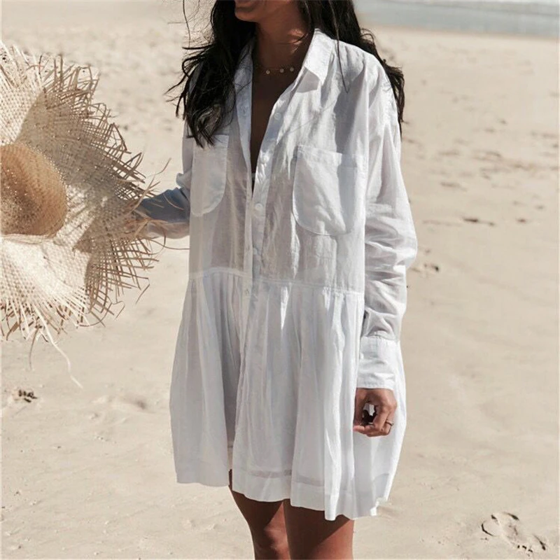 2019 туники для пляжа женский купальник накидка Пляжная пляжная одежда парео