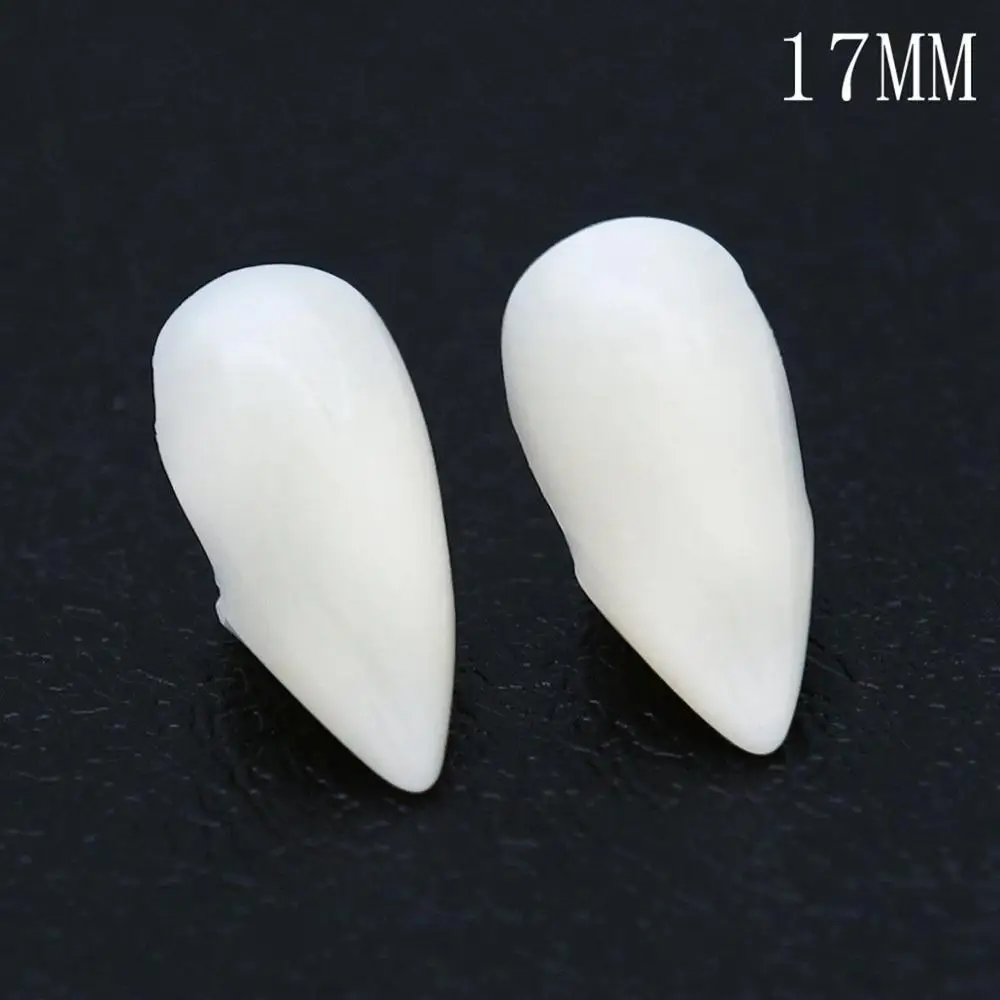 17mm Fake Teeth Taoup 1 шт. поддельные пилы топор-нож страшная повязка на голову на Хэллоуин хитрые реквизиты Ужасы вечерние украшения Хэллоуин аксессуары поддельное оружие DIY - Цвет: 17mm Fake Teeth