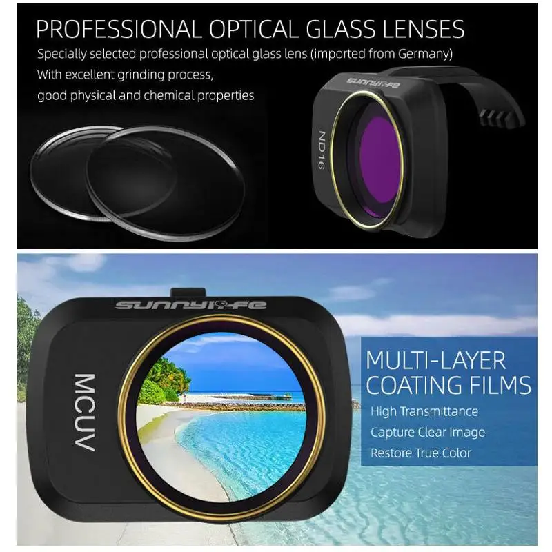 Фильтр для объектива CPL, MCUV, ND4, ND8, ND16, ND32 Защита объектива камеры защита от солнца аксессуары для DJI Mavic Mini Drone camera