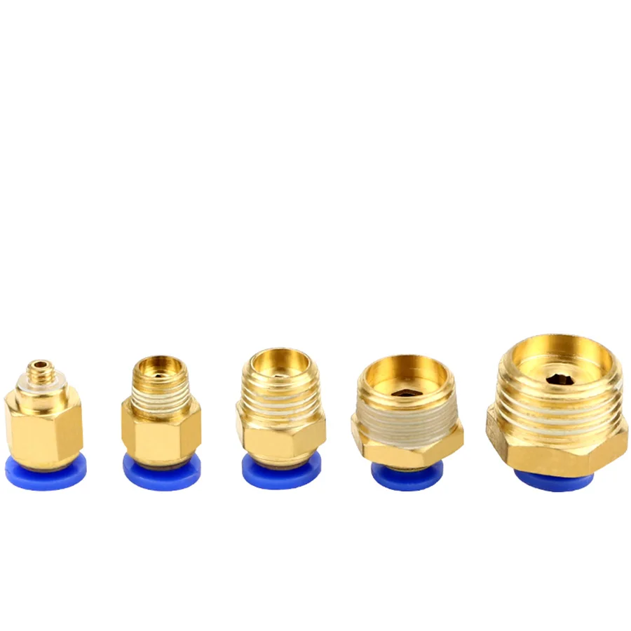 1/8 &quot1/4" 3/8 &quot1/2" BSP штекер для трубки OD 8/6/4/10 мм латунный Пневматический ПУ