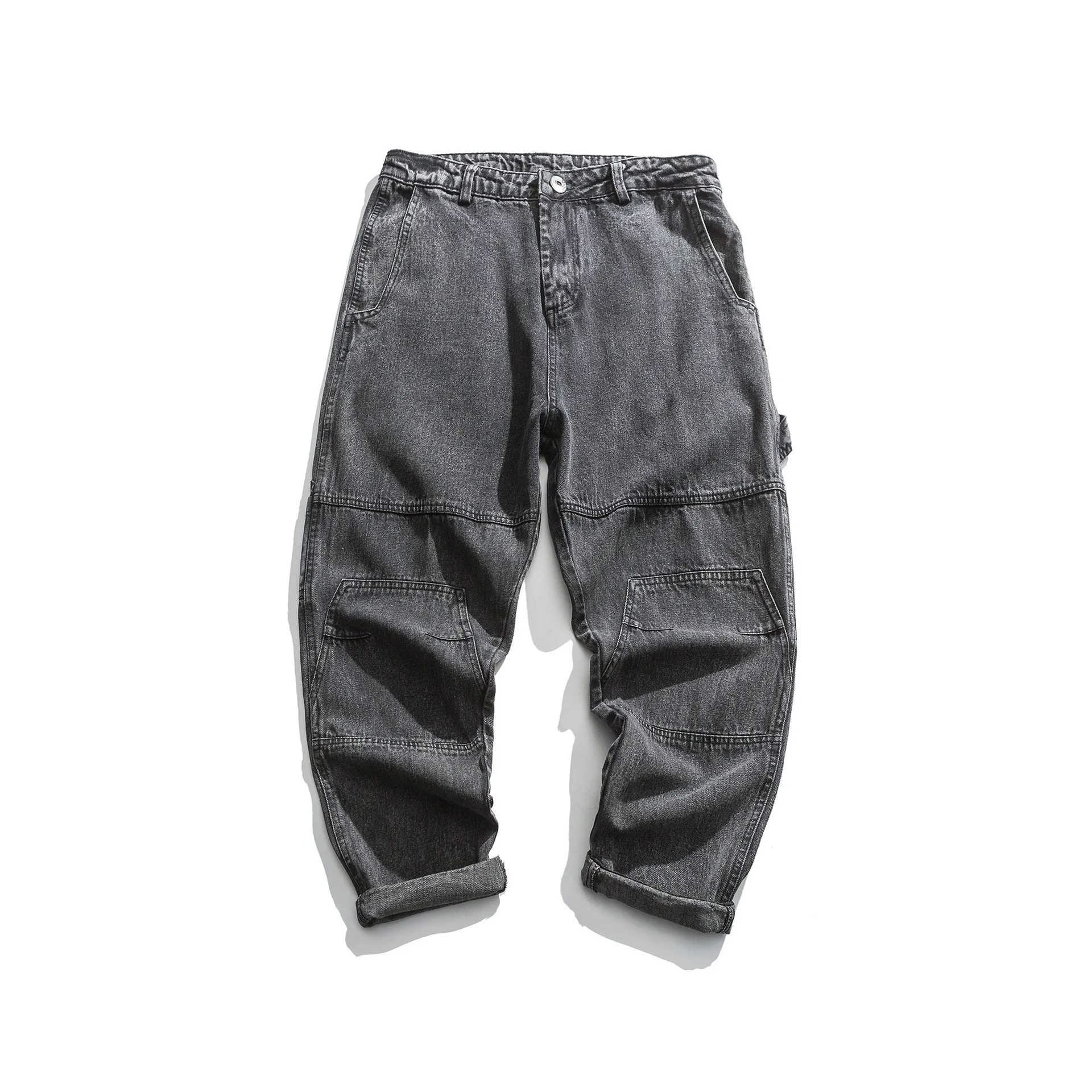 

Panda Stock 2020 Spring New Style Retro Washing Jeans Men Casual Long Pants Men's