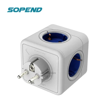 

Sopend Strips Plug Power Strip Smart Socket Powercube Plug Charger Socket Travel Adapter Plug Eu Support Terminal Usb Strip Cube