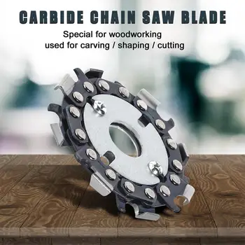 

Multi-Functional16mm Wood Carving Disc Woodworking Chain Grinder Chain Saws Disc Chain Plate Tool Angle Grinding 2.5 Inch Tools