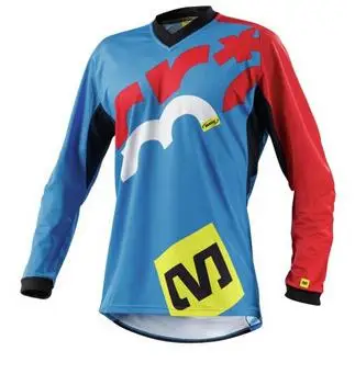 Многоцветный Motocicleta equipo de bicicleta de montaña cuesta abajo Джерси лиса MTB Offroad DH MX bicicleta locomotora camisa de campo - Цвет: Многоцветный