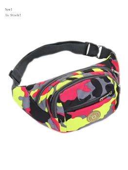 

Women Fashion Camoufalge Waist Bag Zipper Adjustabel Strap Sports Travel Casual Stylish Belly Bum Bag