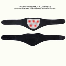 Зимний Массажер для поддержки шеи, турмалин, защита спонтанная, для спорта на открытом воздухе, грелка, забота о здоровье, пояс для шеи, самонагревающийся пояс для шеи