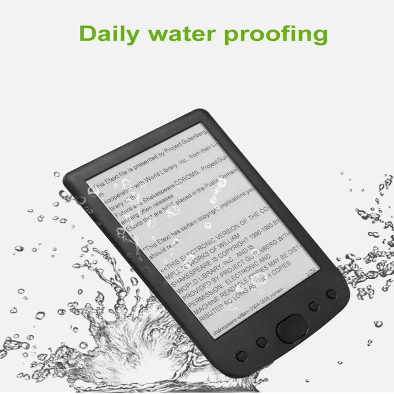 BK 6025 6 Inch 8G E Book Reader E Ink 800x600 Resolution EBook Reader Memory Ebook