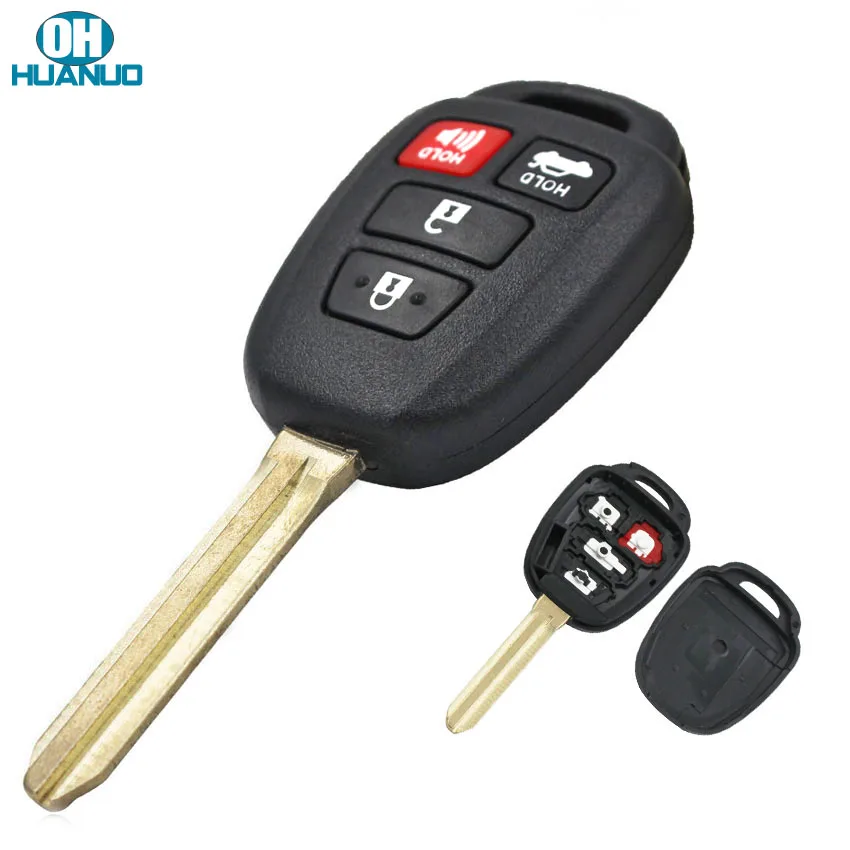 SALE ! 4 Buttons Replacement Shell Case 3+1 Remote Key Blank Cover Casing for Toyota Camry RAV4 2012 | Автомобили и мотоциклы