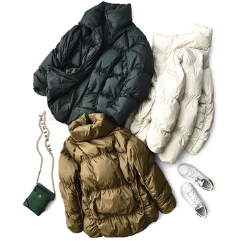 

Women's Down Jacket Winter 90% White Duck Down Coat Puffer Jacket Plus Size Korean Womens Coats Winter A99558 KJ3875