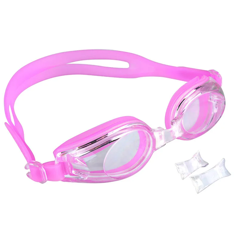

Adult Anti-fog Waterproof UV-Protection Goggles Plain Glass Swimming Goggles Silica Gel Soft High-definition Glasses Factory