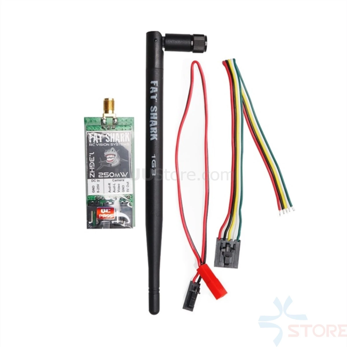 Видеопередатчик Fat Shark FSV2466 1G3 250 мВт VTX 1 3 ГГц 8Ch видео 5 в TX NTSC/PAL Fatshark|Детали и