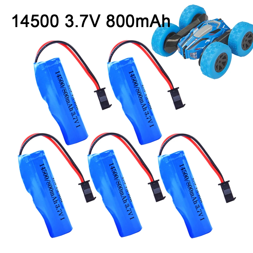 For Rc Stunt Dump Car Battery 14500 Sm2p 3.7v 800mah Liion Battery