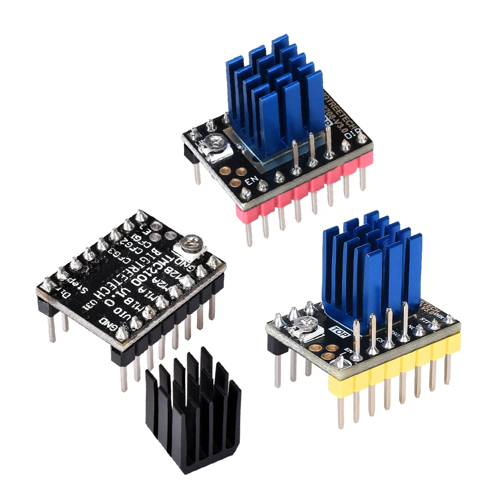 4/5 шт. TMC2130 TMC2208 V3.0 шаговый двигатель StepStick драйвер бесшумный с радиатором для SKR V1.3