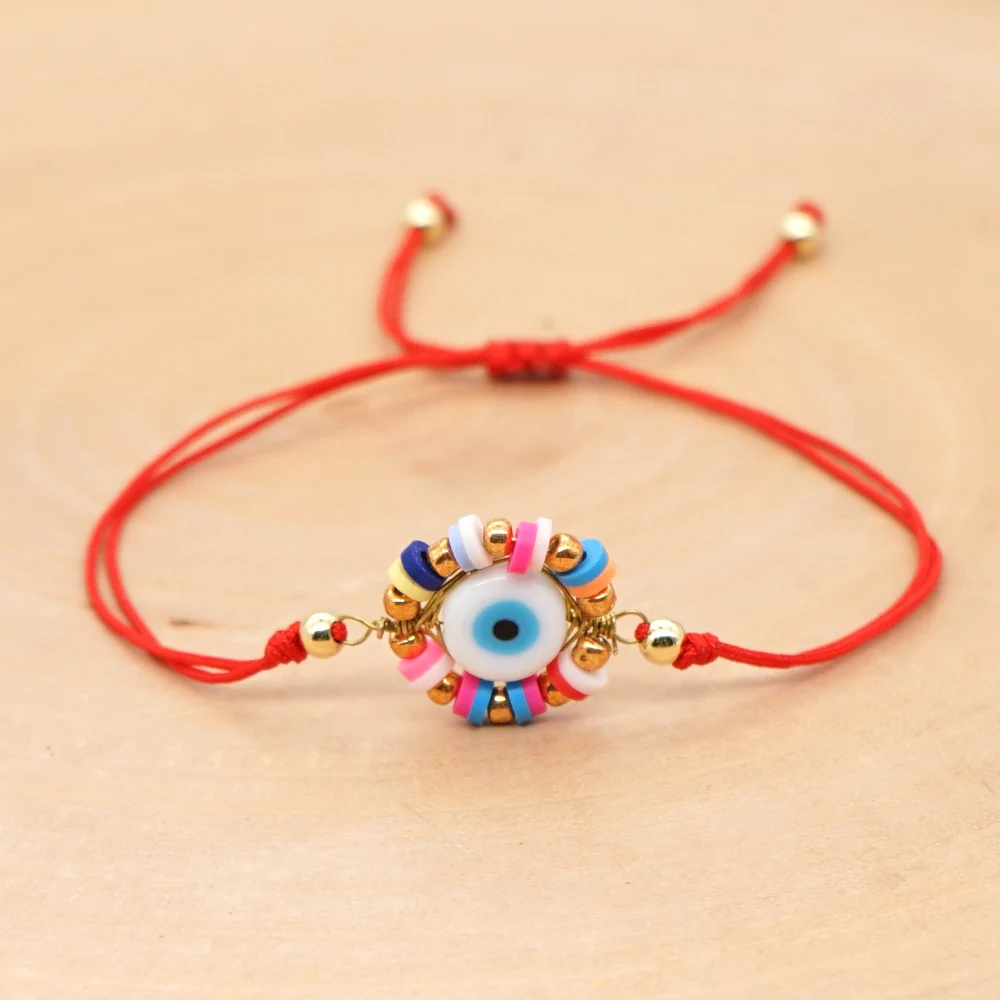 Adjustable Turkish Eye Bracelet Turkish Eye Red Thread Bracelet Eye
