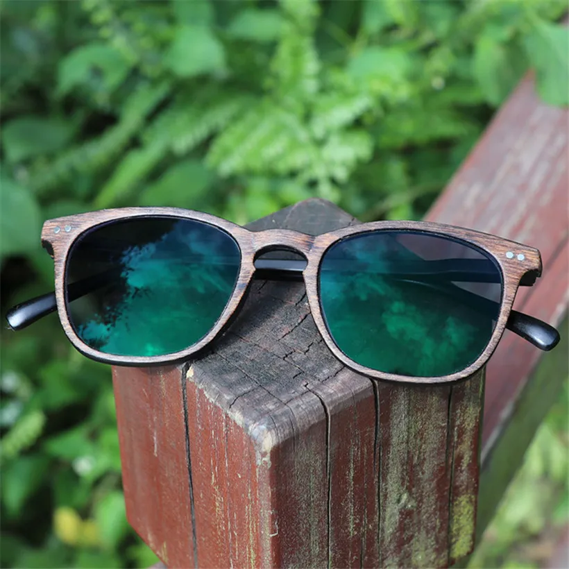 

NYWOOH Finished Myopia Glasses Women Men Photochromic 1.56 Aspherical Lenses Imitation Wood Frame Student Shortsighted Eyewear