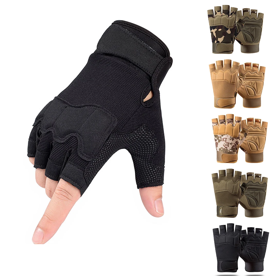 Нескользящие перчатки военные удобные велосипедные из углеродного волокна