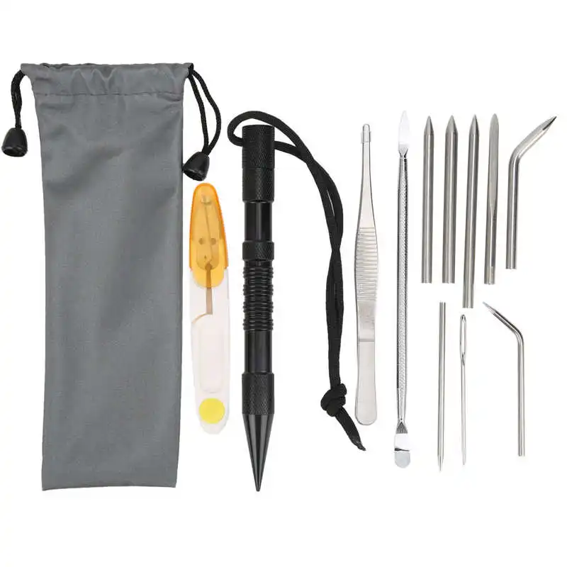 Bracelets Needles-Set Paracord Knitting-Tool-Kit Stitching Aluminium DIY 12pcs/Set