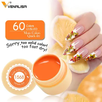 Venalisa 5ml Gel per pittura 60 colori per la selezione Gel UV Soak Off Nail Art Design Smalti gel pigmentati Smalto di lunga durata 1