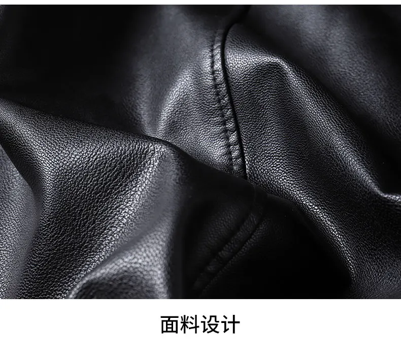 Leather Jackets for man new European and American style men's buttons handsome personality leather jacket jacket men's clothing slim fit leather jacket