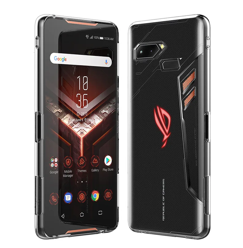 Для Asus ROG Phone 2 ультратонкий Кристальный мягкий чехол-накладка для Asus ROG Phone II ZS660KL, 10 шт./лот, высокое качество