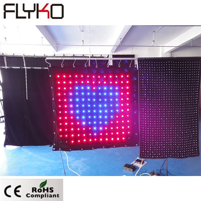 

Free shipping Flexible led 1x1m video backdrop