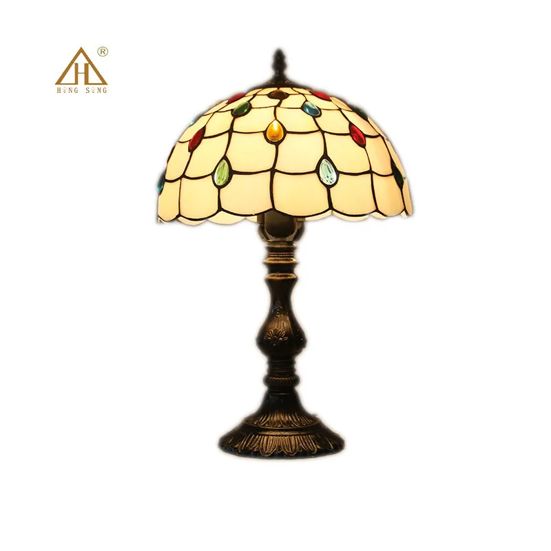 

Tiffany Table Lamp E27 Six Models Dragonfly Style Bedroom Bedside Lamp Creative Fashion Retro Table Lamp