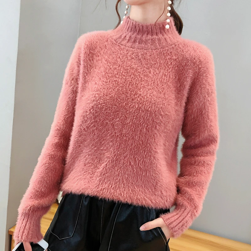 

Women Sweater Cashmere Sweater Women Wool Sweaters Fashion Women Winter Turtleneck Pullover Sweaters Sueter Mujer Invierno 2019