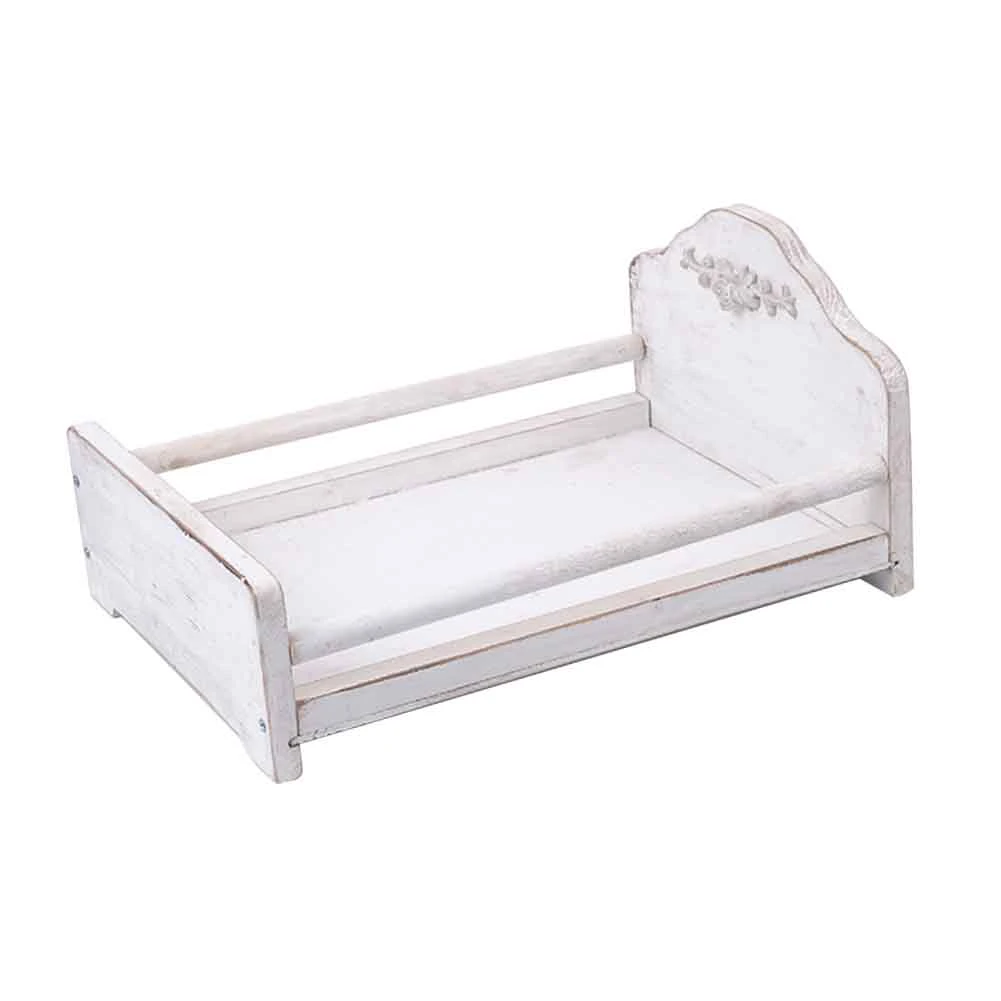 newborn baby wooden bed