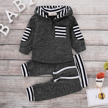 

Newborn Baby Clothes 2020 Autumn Winter Baby Boys Clothes Hoodies+Pants 2pcs Plaid Outfit Costume Infant Clothing For Baby Sets