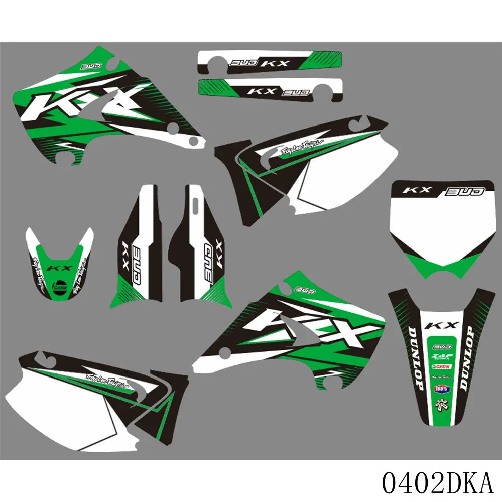 Графические наклейки для Kawasaki KX125 KX250 KX 125 250 2003 2004 2005 2006 2007 2008 2009 2010 2011 2012 2013 |
