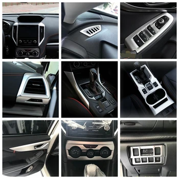 

Lapetus Matte Interior Refit Kit Air AC Panel / Head Lamps / Armrest Lift Button Cover Trim For Subaru XV Crosstrek 2017 - 2020