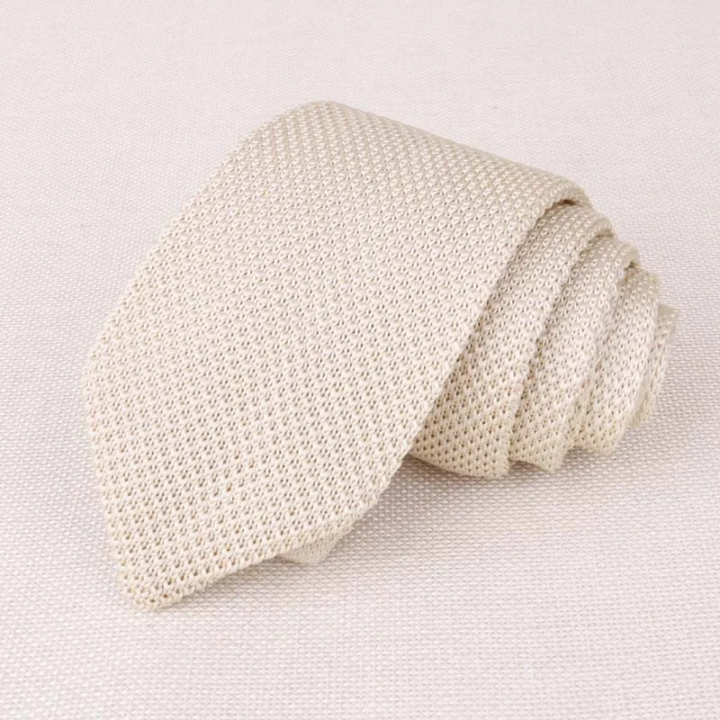 New Style Fashion Men's Solid Colourful Tie Knitted Woven Ties Necktie Normal Slim Classic Men's Suits Narrow Neckties