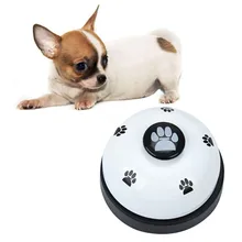 Симпатичные корма для домашних животных звонок колокольчик собака в форме мяча лапы напечатаны питание обучающая игрушка интерактивный для щенков тренировочный инструмент поставка
