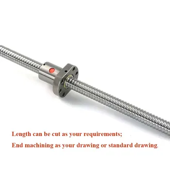 

ball screw 2505 600/650mm with BK20BF20 end machining + SFU2505 nut for ball screw