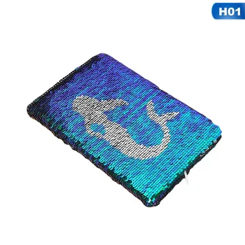 

Butterfly Mermaid Sequins Diary Notebook for Lady Paper Glitter Notepad School Office Writing Stationery DIY Notebooks A5