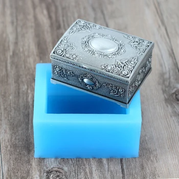 

Silicone Soap Mold 3D Gift Box Shape Handmade Resin Mould Craft Resin Clay Decorating Tool