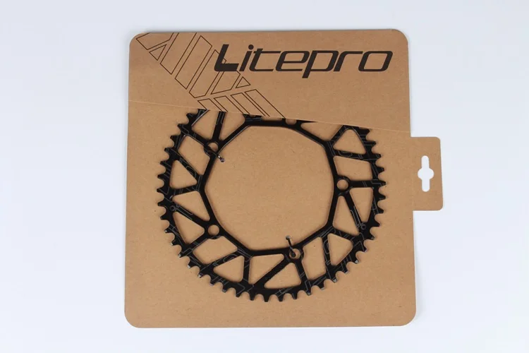 Litepro 130 BCD 48T 50T 52T 54T 56T 58T цепное кольцо 8 9 10 скоростной полый сплав однодисковый цепной колесо дорожный складной велосипедный цепной круг - Цвет: 48T