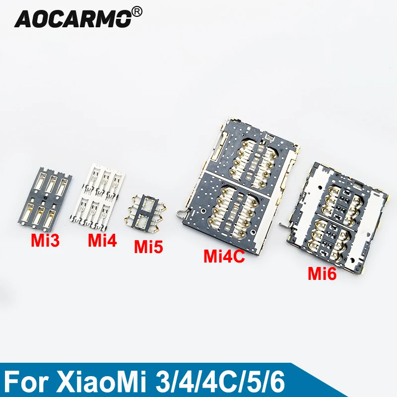 Aocarmo 2 шт. Sim Card Reader модуль Держатель Разъем железная крышка лотка sim-карты слот