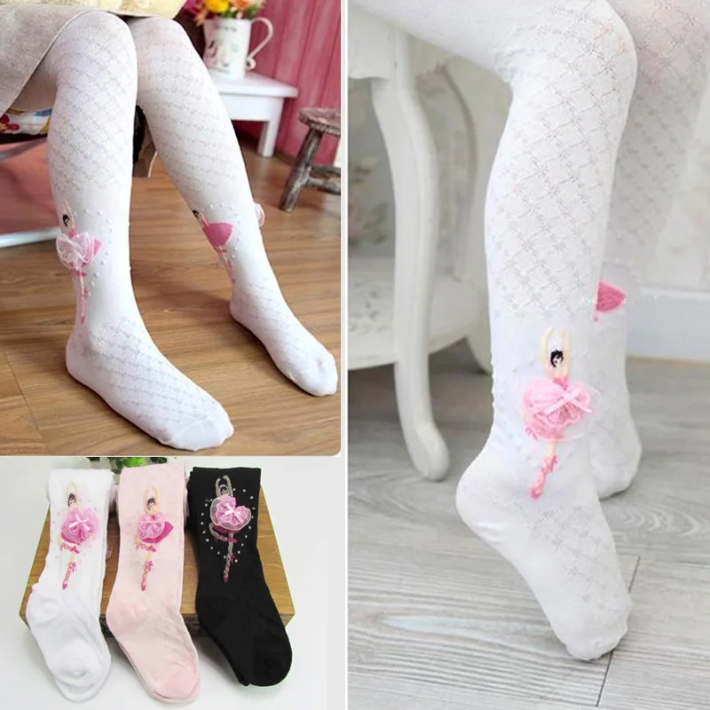 American Trends Baby Ballet Tights for Girls Soft Dance Tights Leggings Toddler Dancing Tights Kids Warm Stockings