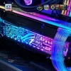 RGB VGA Holder Customizable A-RGB Horizental GPU Bracket Video Card Support 5V 3Pin Customize AURA 12V Water Cooler Custom MOD ► Photo 2/6