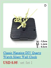 Hanging DIY Quartz Watch Silent Wall Clock Movement Quartz repair Movement Clock Mechanism Parts with needles 1 set new