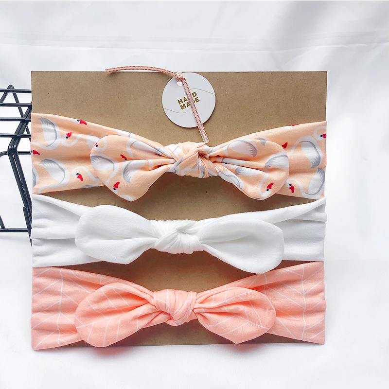 Children's Finger Toothbrush 3pcs/Lot New Desgin Headband For Girls Cute Rabbit Ears Headbands Soft Stretch Knit Hair Bands Baby Hair Accessories Baby Accessories discount