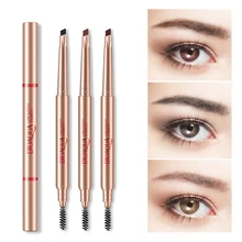BIOAOUA карандаш для бровей с двойной головкой, макияж для бровей, корректор для бровей для женщин, Косметика для макияжа, кремовые брови, ручка кисточка палочка TSLM1