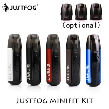 

Justfog minifit Starter Kit 370mAh vape mini starter kit & Newest Minifit Ceramic Pod 1.5ml capacity Pod E cigarette vape kit
