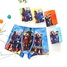 1 шт./лот, новое нижнее белье для мальчиков, трусы-боксеры, трусы с супергероями для детей, смешанные хлопковые трусы, трусы для малышей и подростков, хлопковые трусы